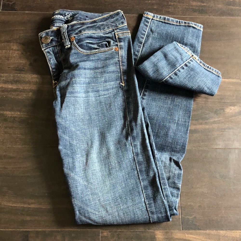 AE Dark Wash Skinny Jeans